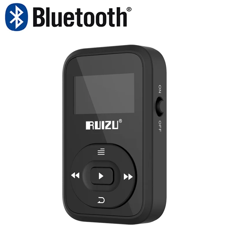 Оригинальный мини MP3 плеер RUIZU X26 с зажимом Bluetooth 8 ГБ спортивный диктофон FM радио