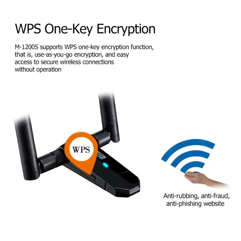 M-1200M/M-600P USB 3,0 WiFi адаптер 1200 Мбит/с двухдиапазонный 2,4 ГГц/5,8 ГГц Беспроводная Соединительная плата локальной компьютерной сети WiFi приемник для ПК