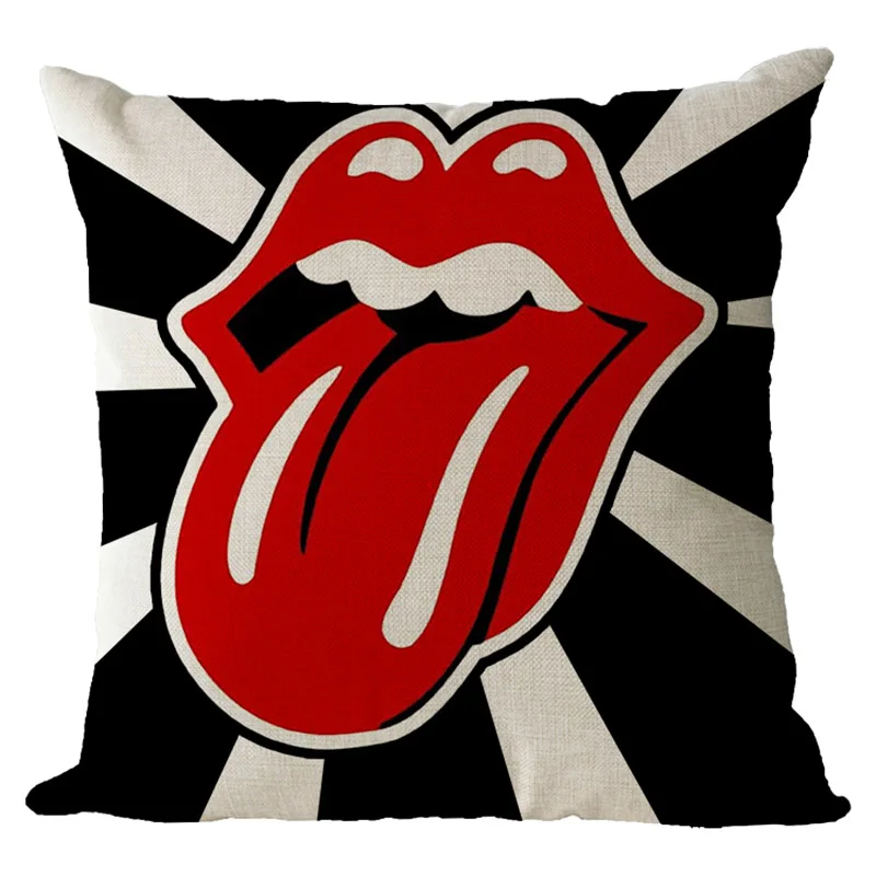 Baolifu традиционные блюз-рок группы классический rolling Камни patterncushion для диван автомобиля кресло Пледы Подушки Домашний Декор B076 - Цвет: C3