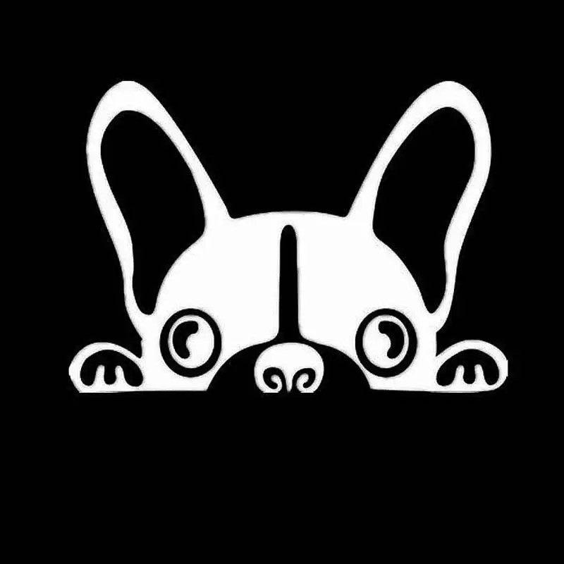 2 шт./лот автомобильные наклейки для собак Pet Boston Terrier Perro клейкая наклейка из ПВХ