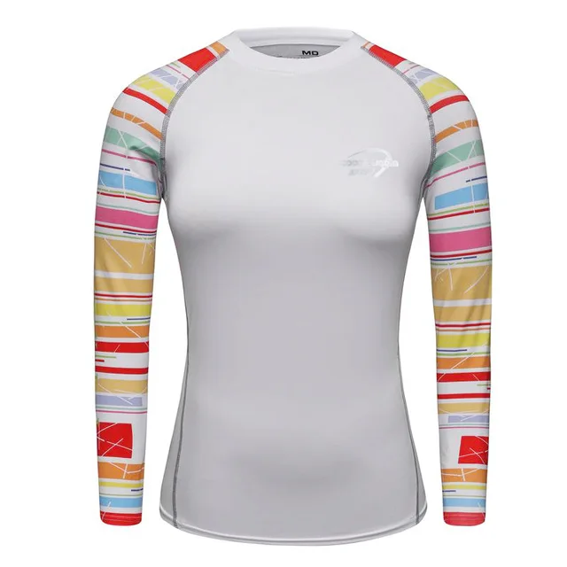 Новинка, компрессионные футболки для женщин/девочек, с длинным рукавом, с 3D принтом, женская футболка, для тяжелой атлетики, тренировки, фитнеса, одежда - Цвет: 9
