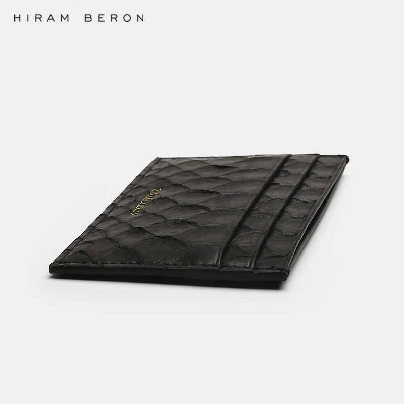 Hiram Beron,, Роскошный чехол для кредитных карт из змеиной кожи, мужской кошелек, подарок на праздник, Прямая поставка