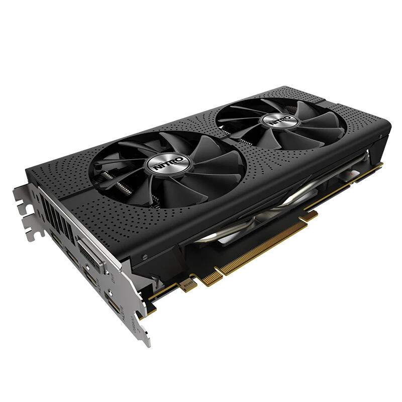 Оригинальный сапфир Nitro + RX 570 видеокарта Radeon RX570 4 г DDR5 видеокарты DirectX12 2048SP 1325/7000