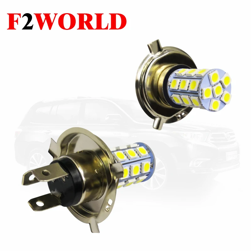 

2pcs * 2019 12V H4 5050 27SMD H7/H4/H8/9005/9006 led car fog light led reverse light 5050 24smd 12v automotive led lights