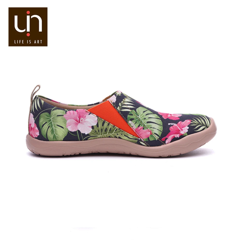 UIN Rosa/дизайнерская Повседневная парусиновая обувь на плоской подошве с круглым