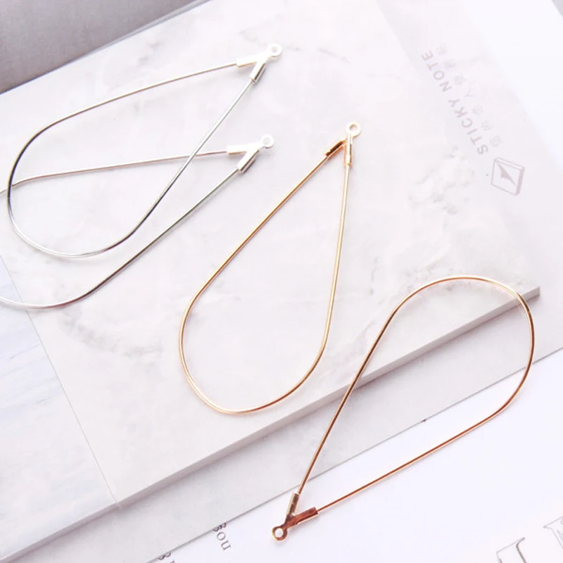 4 шт. золотая серебряная цветная слезы капля воды серьги коннектор кольцо сделай