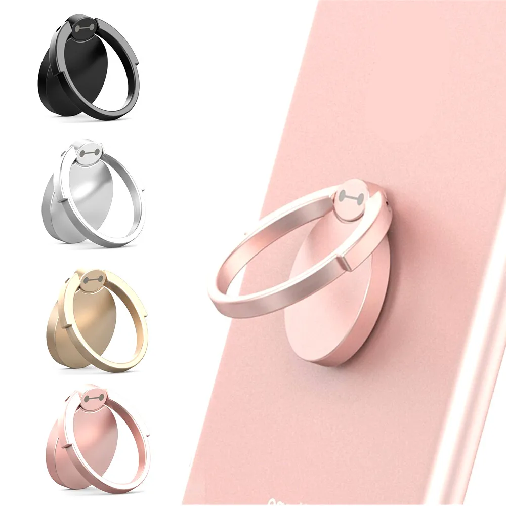 

Luxury Universal 360 Degree Finger Ring Mobile Phone Grip Stand Holder For iPhone 6 Samsung Xiaomi Phone Ring Cell Phone Tablet