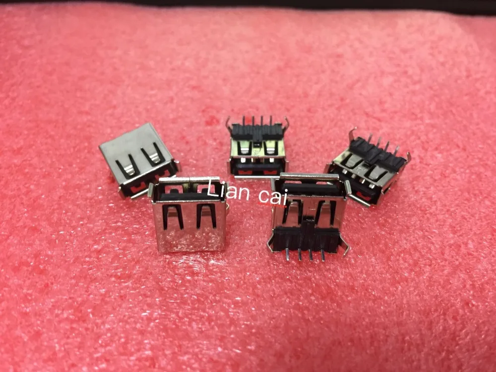 Прямоугольный гнездовой разъем USB типа А 90 градусов|socket connector|socket al connector |