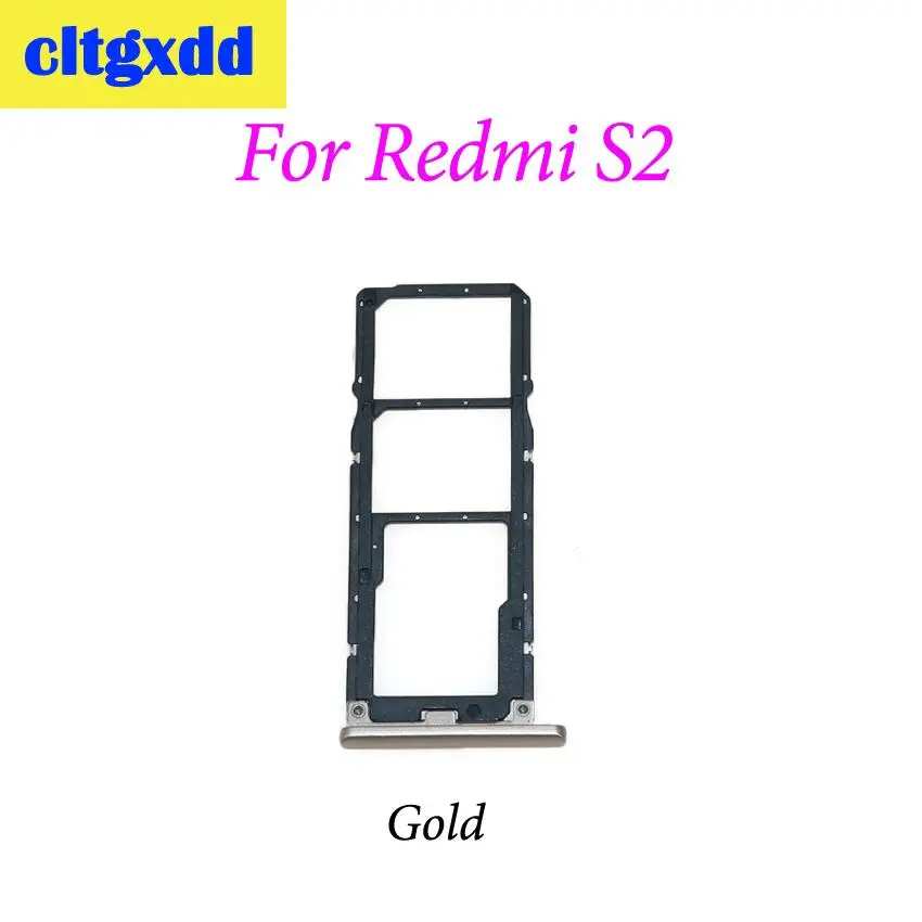 Cltgxdd 1 шт. новый лоток для SIM-карты + держатель карт Micro SD Xiaomi Redmi S2 / Y2 слот адаптер