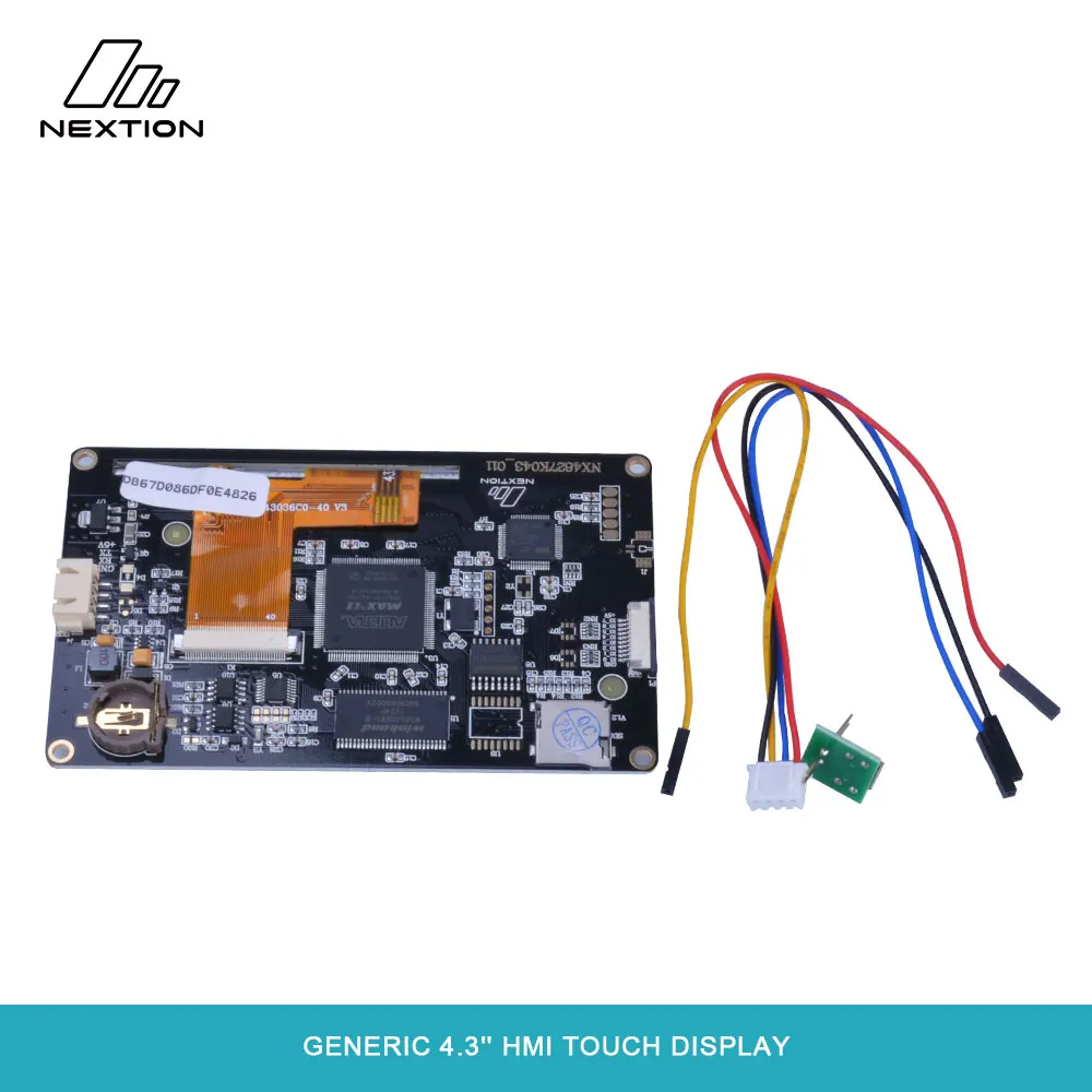 Nextion Enhanced NX4827K043-Универсальный 4,3 ''480*272 встроенный RTC/Большая емкость вспышки/более быстрые часы с микроконтроллером HMI сенсорный дисплей