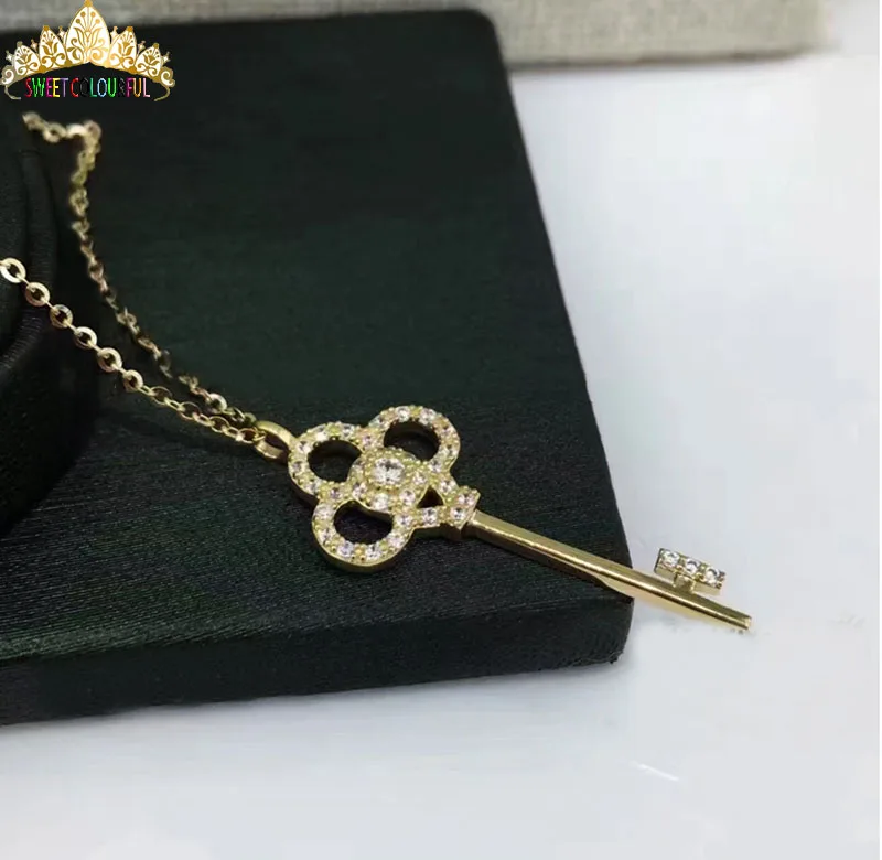 Золотое ожерелье в форме сердца 14 k AU58.8