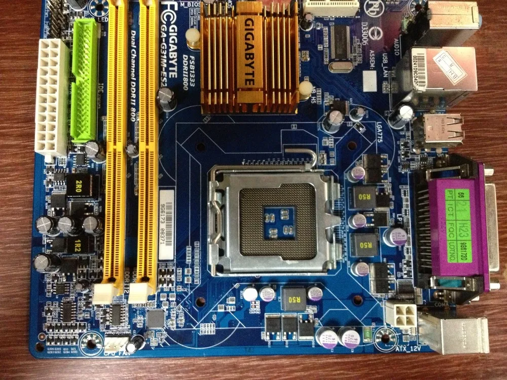 Бесплатная доставка 100% оригинальная материнская плата для Gigabyte GA-G31M-ES2C G31 DDR2 LGA775