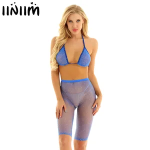 Купальник женский в сеточку iiniim, SMLXL