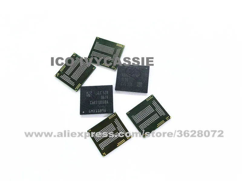 KMR31000BA B614 eMMC 32 + 3 Гб EMCP ИС флэш памяти NAND chip BGA221 используется 100%