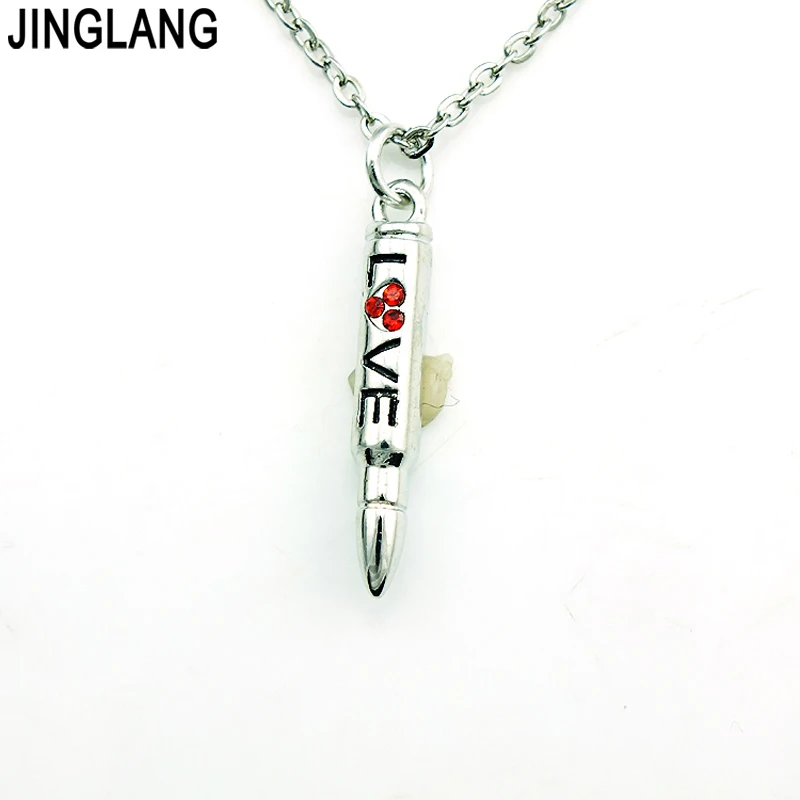 JINGLANG новые модные Кулоны ожерелье красный карандаш для нанесения страз Подвески