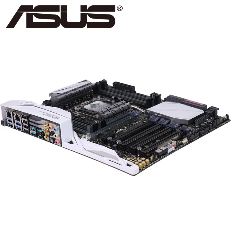 Asus X99-DELUXE II рабочего Материнская плата X99 разъем LGA 2011-V3 i7 X DDR4 128G ATX UEFI BIOS использовать платы на продажу