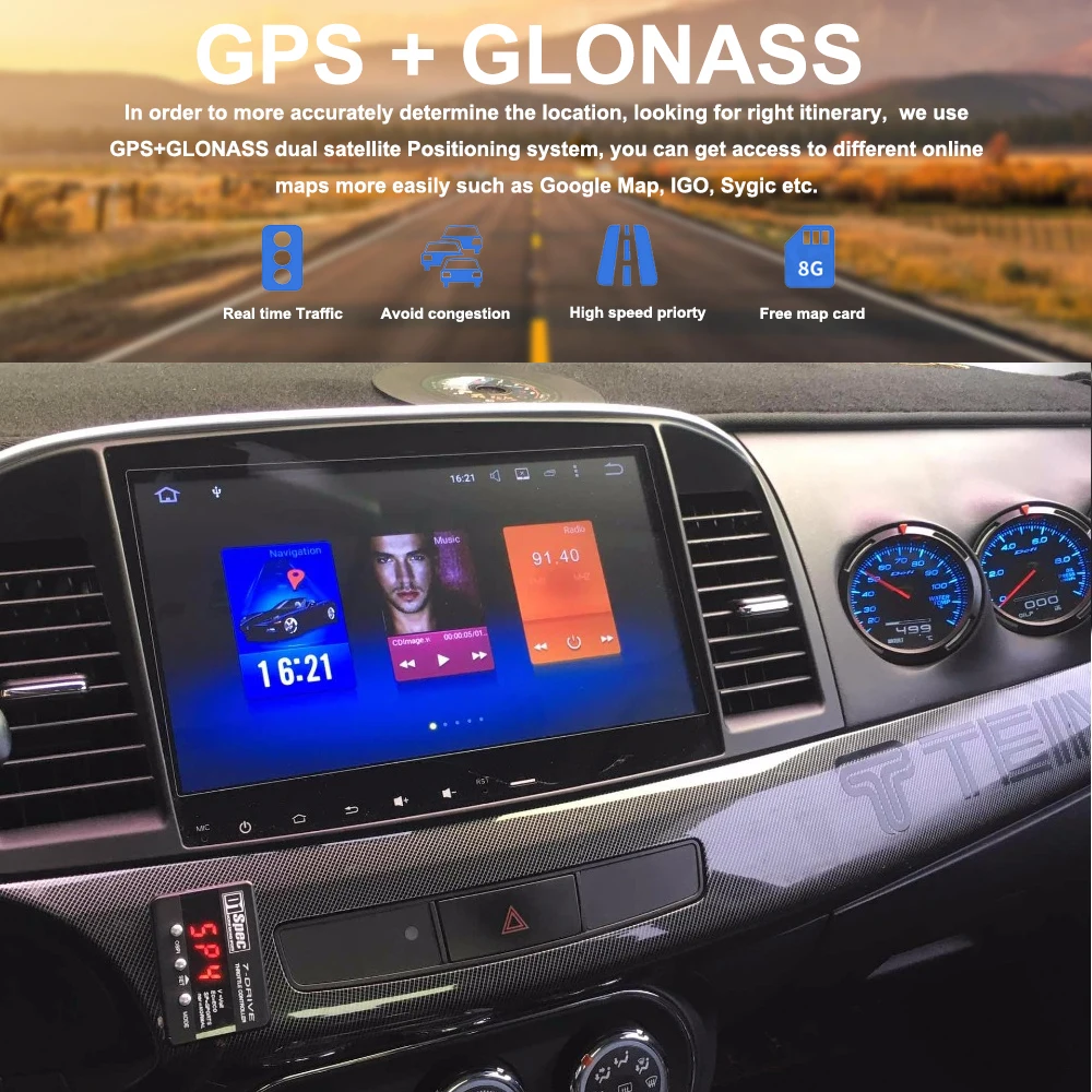 Автомобильный GPS-плеер Android 8 0 для Mitsubishi Lancer 2007-2015 с восьмиядерным процессором 4 Гб