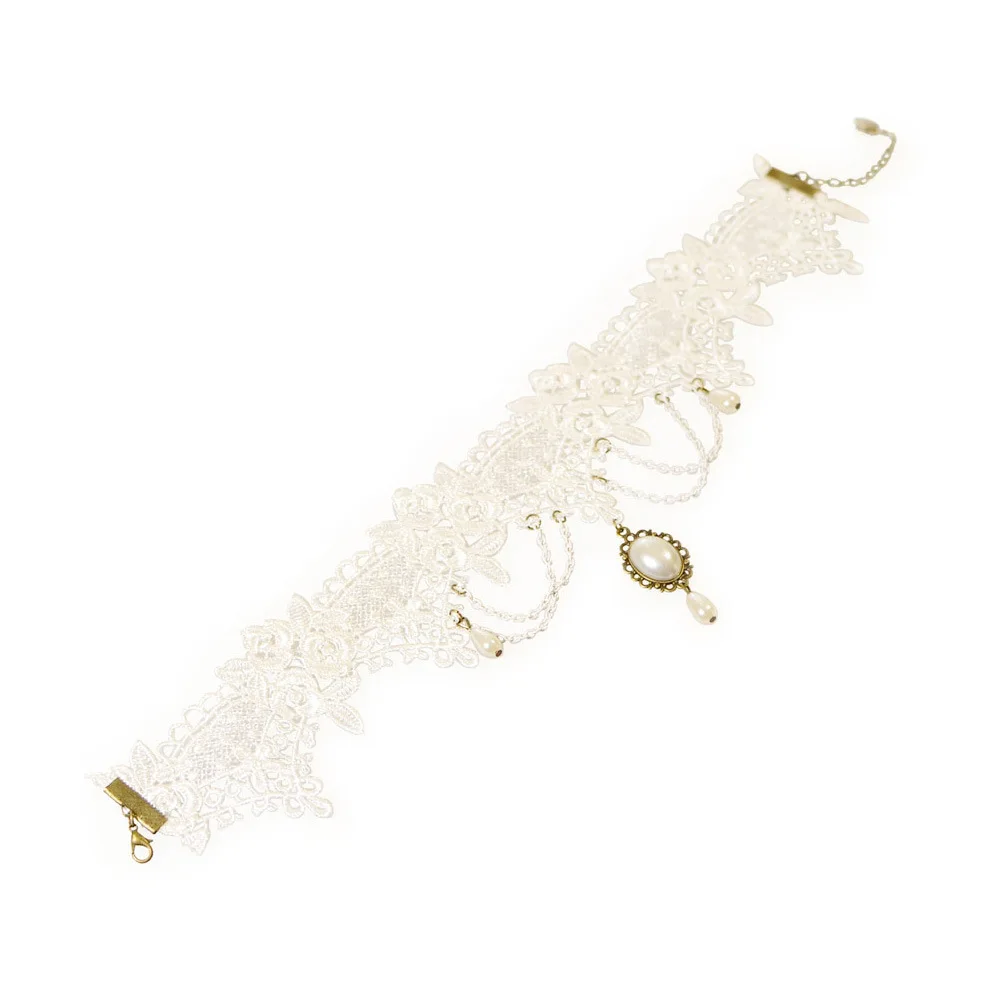 Новые модные ювелирные изделия цветочное кружево искусственное ожерелье