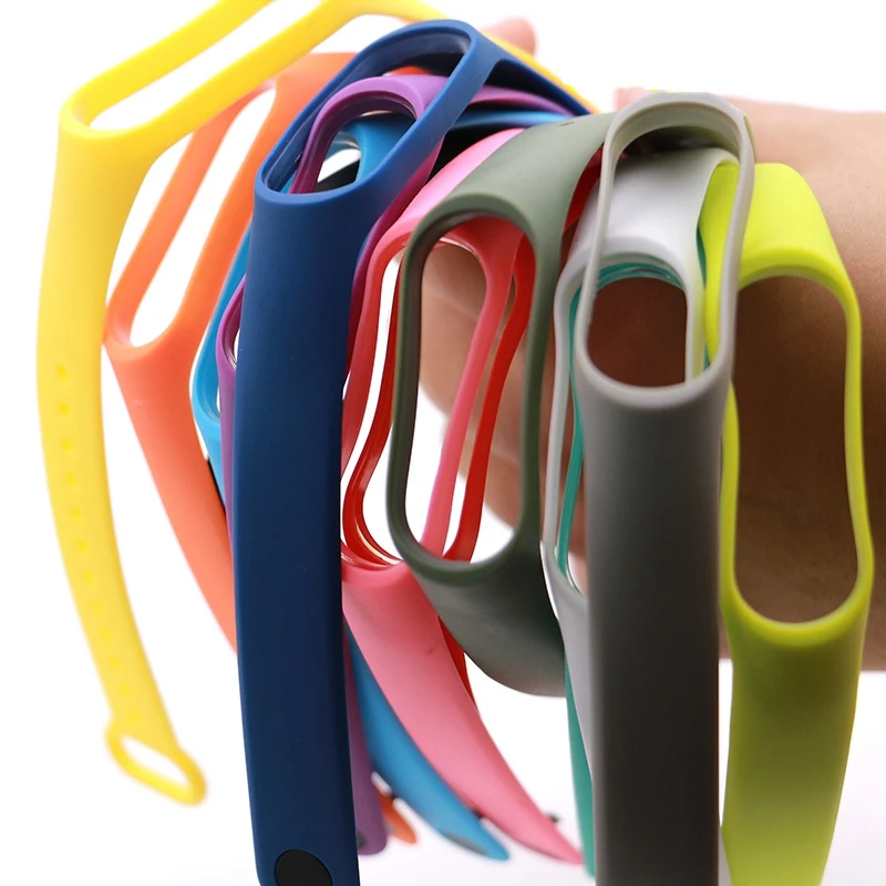 Для Xiaomi Mi Band 3 ТПУ ремешок Браслет замена Смарт спортивные часы наручные