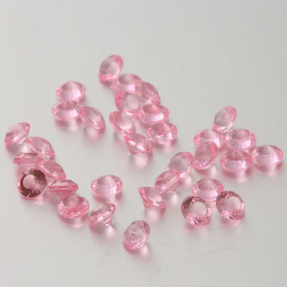 New 1000pcs 10mm Acrylic Clear Diamond Confetti Wedding Party Table Scatters Decoration | Дом и сад