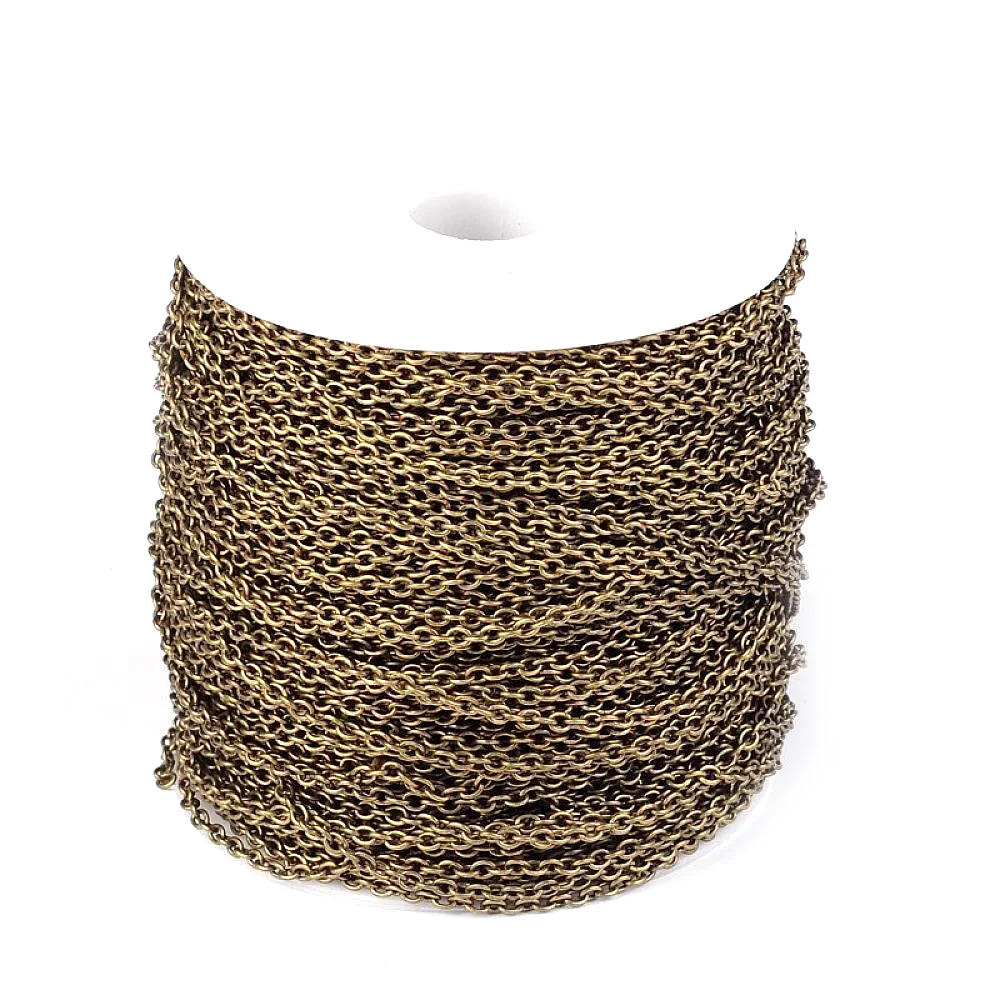 Металлическая Крестовая цепь 10 м/100 м не содержит свинца и никеля цвета