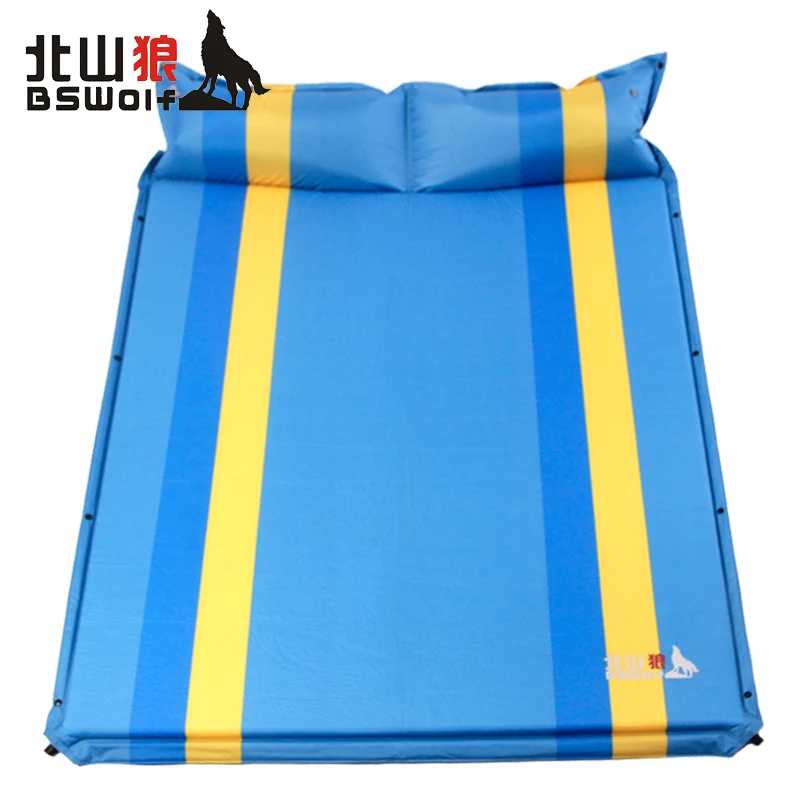 Улучшенный узор! Автоматически надуваемый влагорасширяющийся двойной матрас