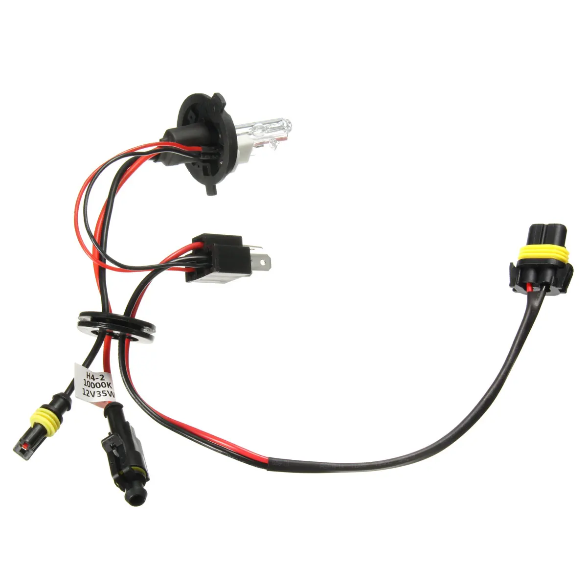Пара H4 H4-2 35 Вт 55 Вт Hi-Lo двухлучевые ксеноновые фары для автомобиля HID Светильник Лампа Комплект 5000 К 6000 К 8000 К 10000 К
