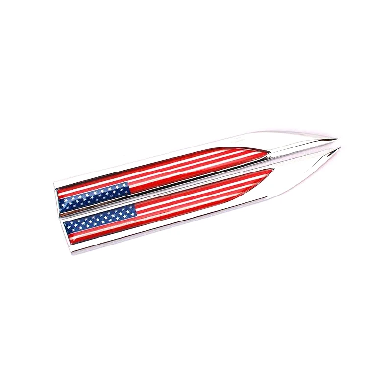 

Metal USA Flag Blade Shape Fender Logo Emblem Badge