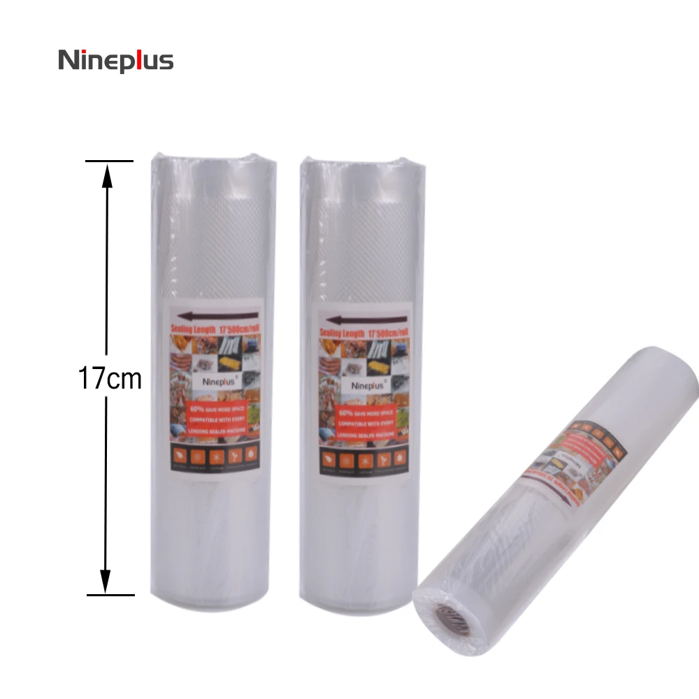 Nineplus 17 см x 500 см/рулон Новый Бесплатный Вакуумный Термоупаковщик пакеты для