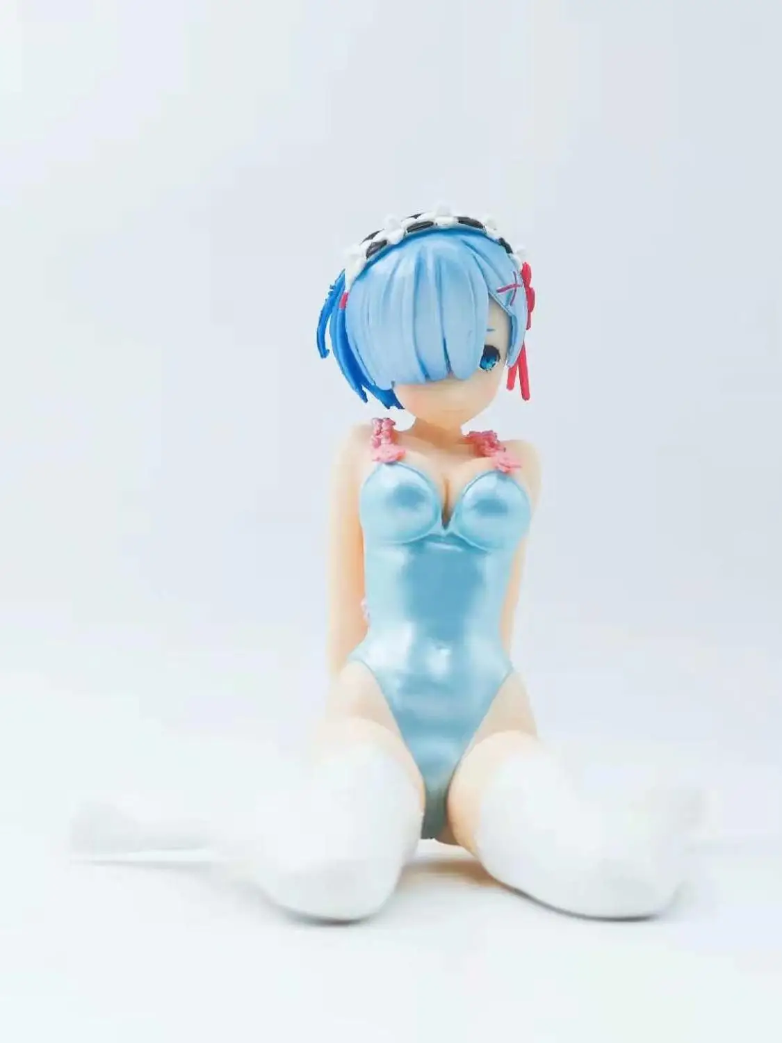 Re Zero Rem Emilia фигурку 2 шт./компл. Rem кошачьими ушками Косплэй ПВХ фигурка Re: Zero Коллекционная модель игрушки Рождество - Цвет: noretailbox