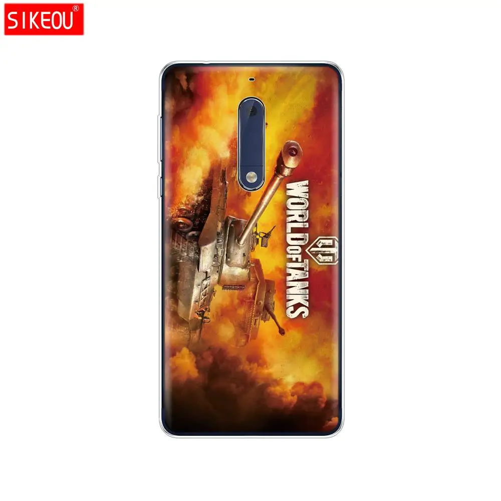 Силиконовый чехол SIKEOU world of tanks для Nokia 5 3 6 7 PLUS 8 9 /Nokia 1 2018 | Мобильные телефоны и