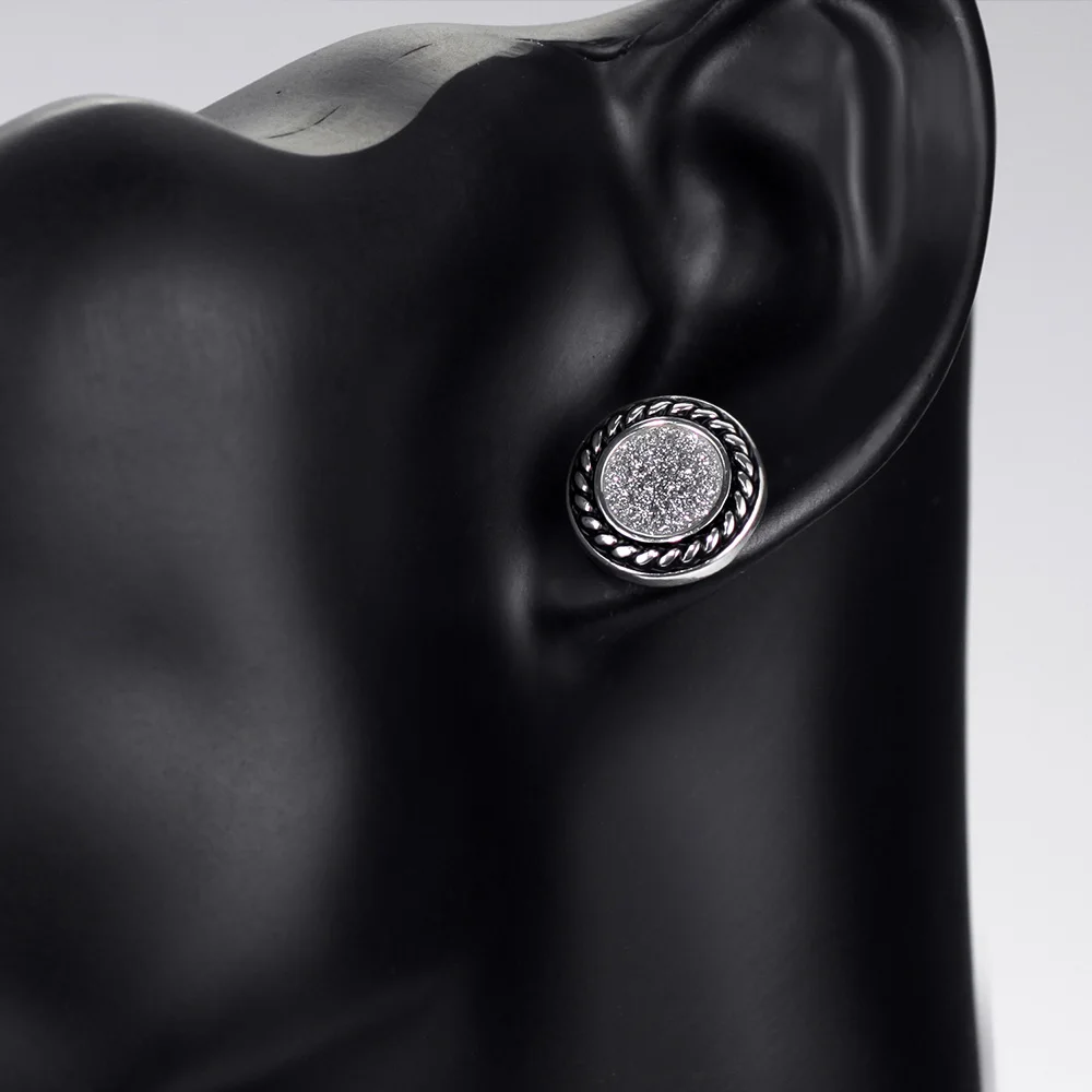 Neoglory горный хрусталь сердце три пары черный Комплект сережек для женщин