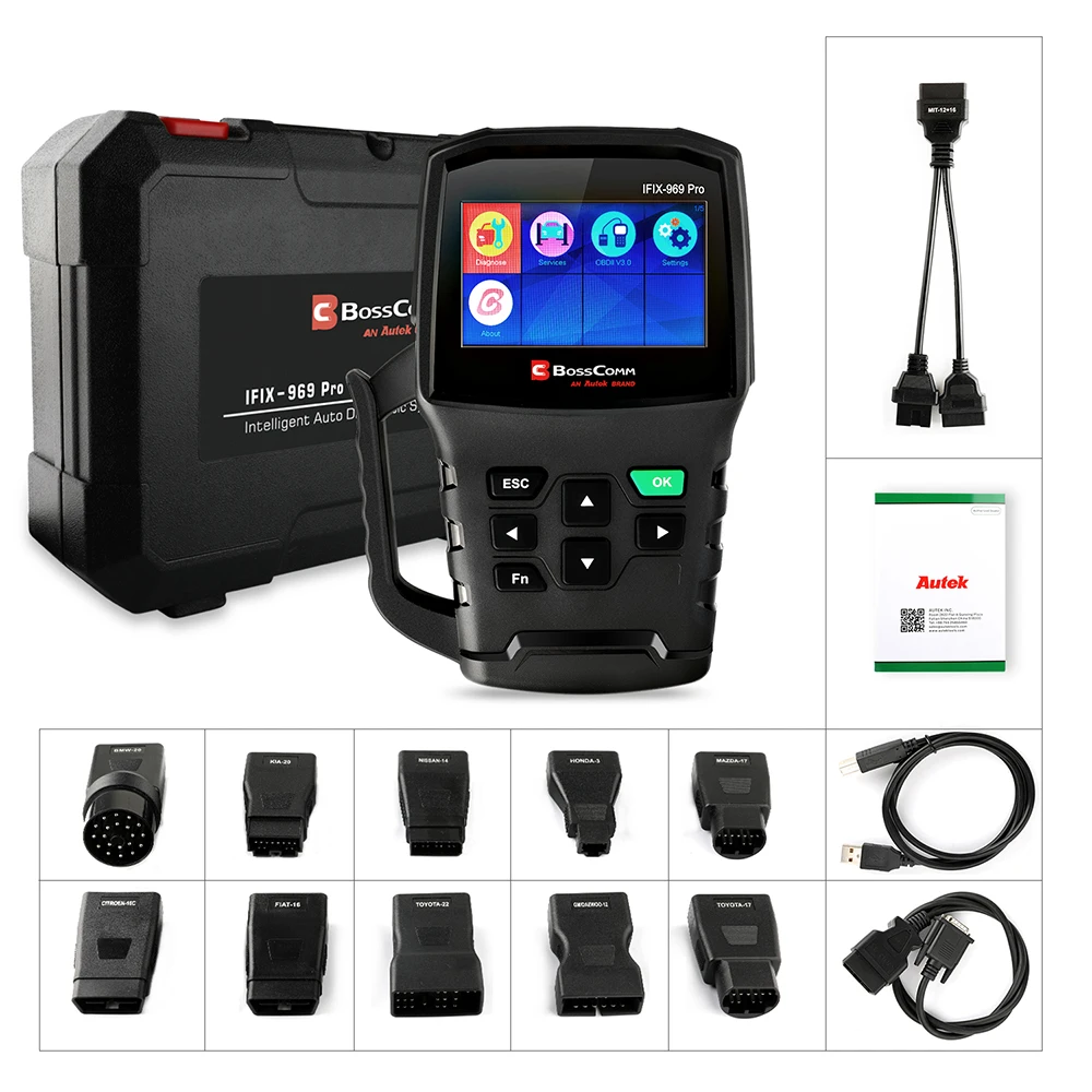 Autek IFIX969 Pro Профессиональный OBD2 автомобильный диагностический сканер инструмент