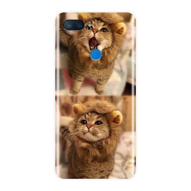 Мягкий силиконовый чехол для телефона Xiaomi Mi A1 A2 Lite 8 SE 5 5C 5S 5X 6 6X Plus милый кот Kawaii