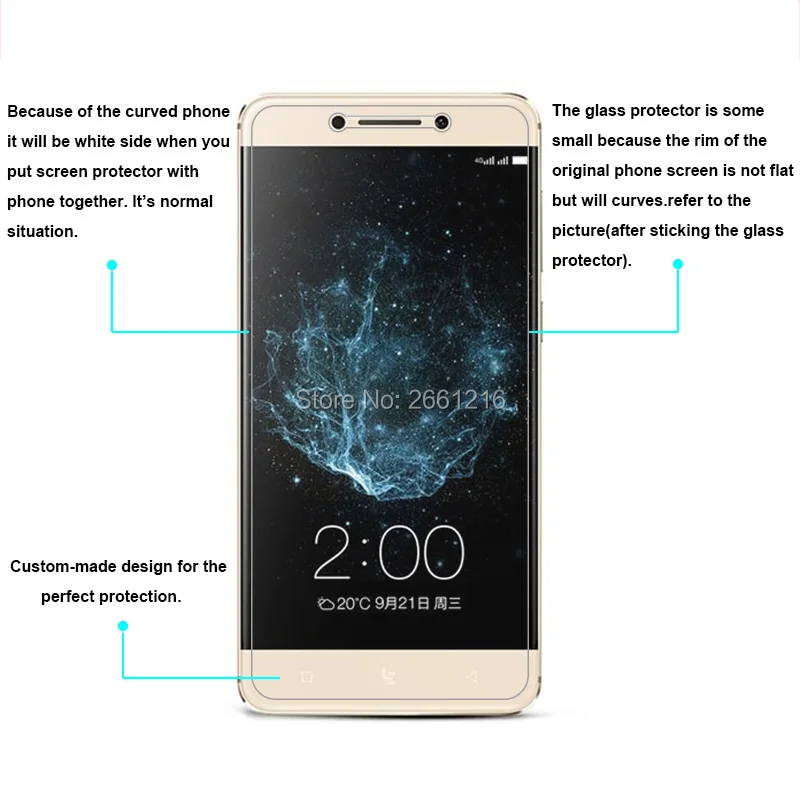 Закаленное стекло 9H 2.5D премиум класса для LeEco Le Pro3 AI Защитная пленка экрана Letv Pro 3