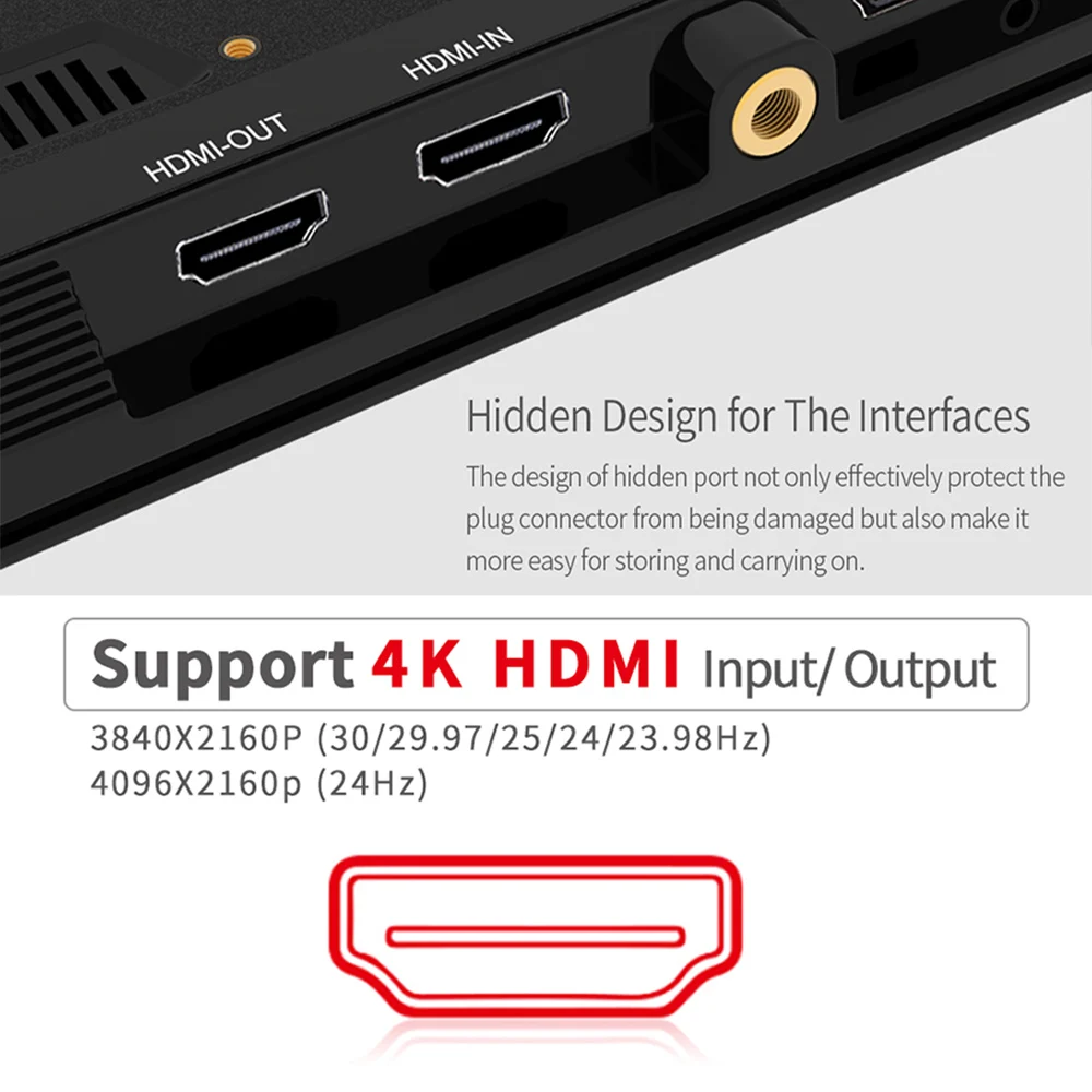 Verkauf Feelworld FH7 7 Zoll IPS 4 K HDMI DSLR Kamera Feld Monitor Full HD 1920x1200 LCD Externe Display Für Canon Sony Nikon Kameras