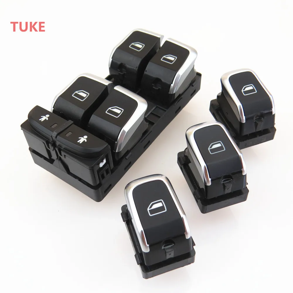 RWSYPL хромированная кнопка переключения стекла автомобиля для A6 S6 RSQ3 Q3 A7 4GD 959 855 A 851 B