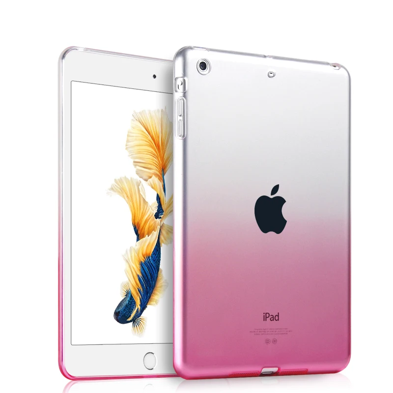 Мягкий ТПУ чехол для Apple iPad Mini ультра тонкий полупрозрачный задний Чехол Защитная