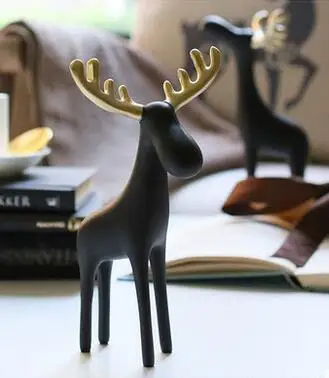 Винтажный Золотой олень в американском и стиле 1-3 шт. украшение для гостиной