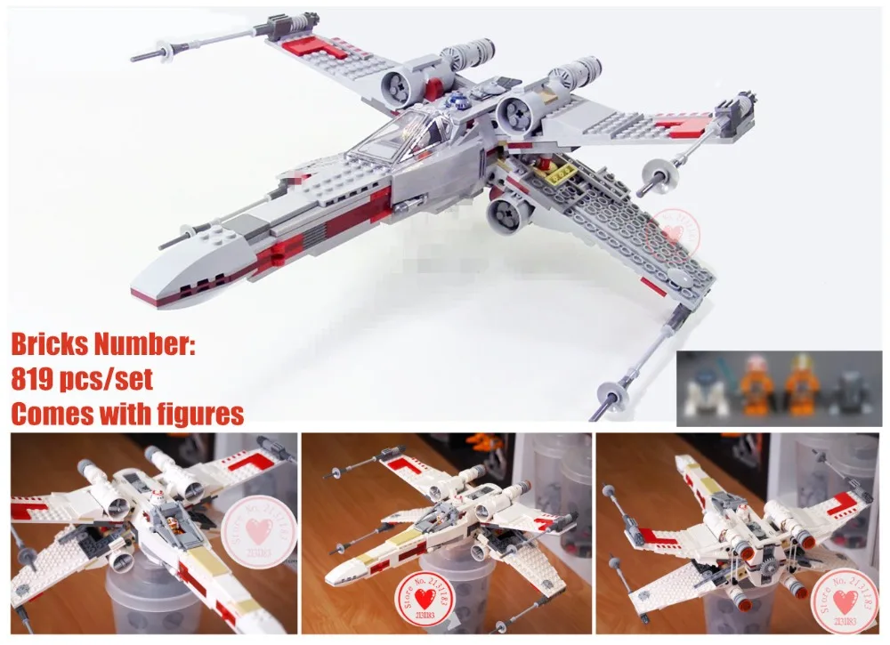 Новый звездный X-Wing fighter fit Звездные войны фигурки город 75218 строительные блоки