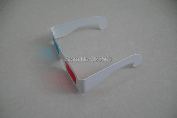 DHL SHIPPING !!!Cheap wholesale White Paper Children Red Cyan Blue 3D glasses For movies games Support Drop Shipping|glasses back|glasses suitpaper |