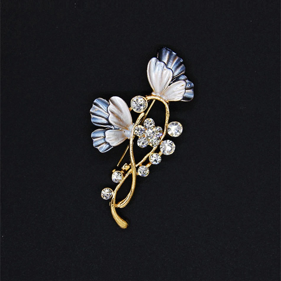 Женская Брошь с цветком фаленопсис Элегантная из сплава аксессуары разные цвета