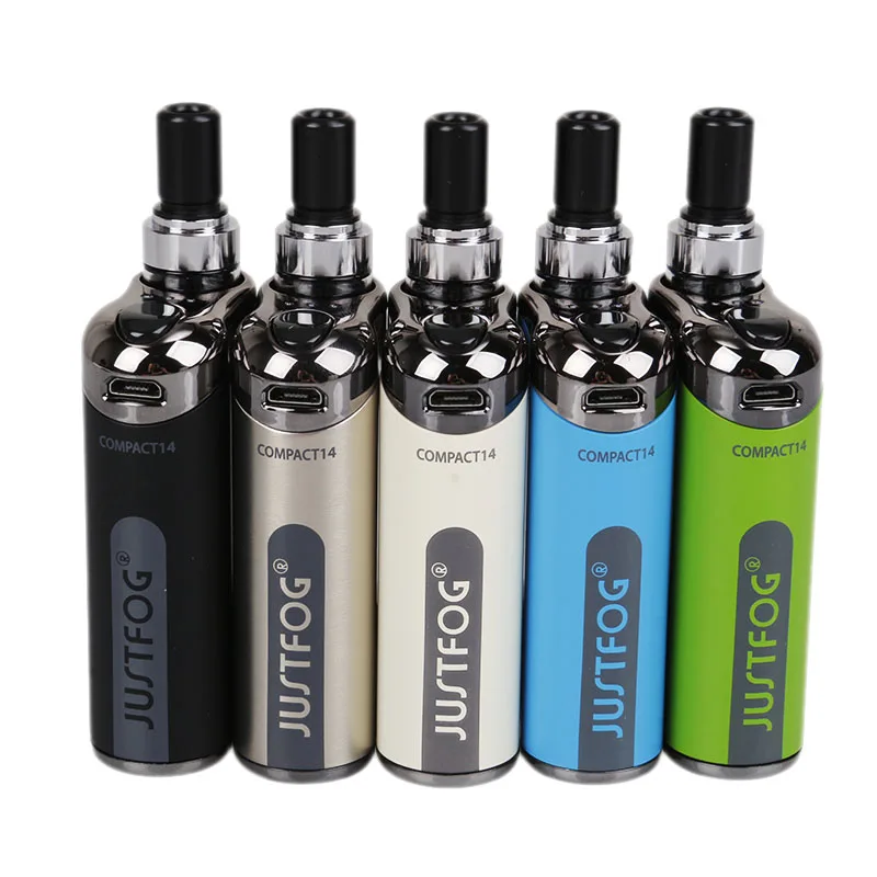 Vape комплект JUSTFOG Compact 14 стартовый 1500 мАч батарея 1 8 мл Q14 бак атомайзера подходит 2