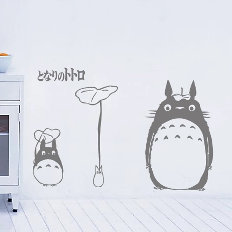 Totoro Наклейка на стену Виниловая наклейка s Декор домашнее декоративное украшение