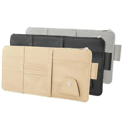 Автомобильный CD Солнцезащитный козырек Чехол для карт держатель хранения клипер