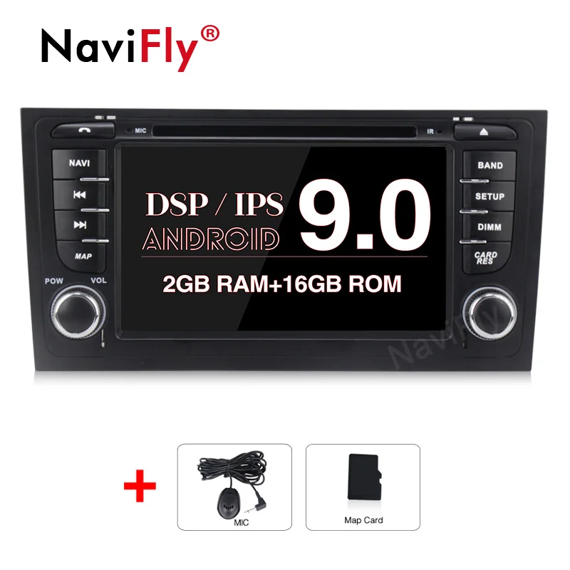 NaviFly PX30 ips экран DSP чистый Android9.0 Автомобильный мультимедийный gps навигатор для Audi/A6/S6/RS6 поддержка RDS IPOD 4G wifi - Цвет: standard