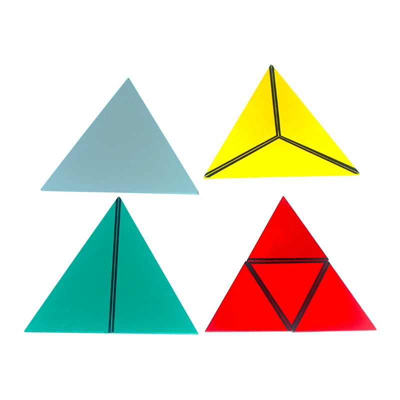 Высококачественная математическая игрушка Монтессори строительный Треугольник