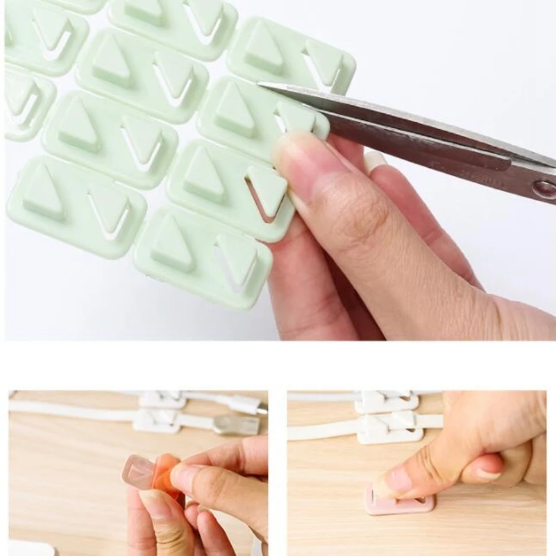 12 шт. зажим для хранения проволоки проволочной пряжки шнура DIY крепления кабеля