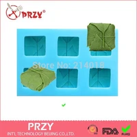 free shipping diy sell hot 3d 6hole leaves shaped silicone mold fondant cake decoration mold handmade soap mold
