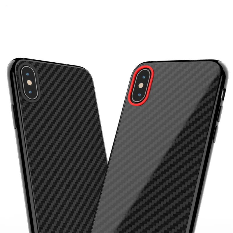Ультратонкий чехол из углеродного волокна для iPhone 6 7 8 X|Бамперы| |